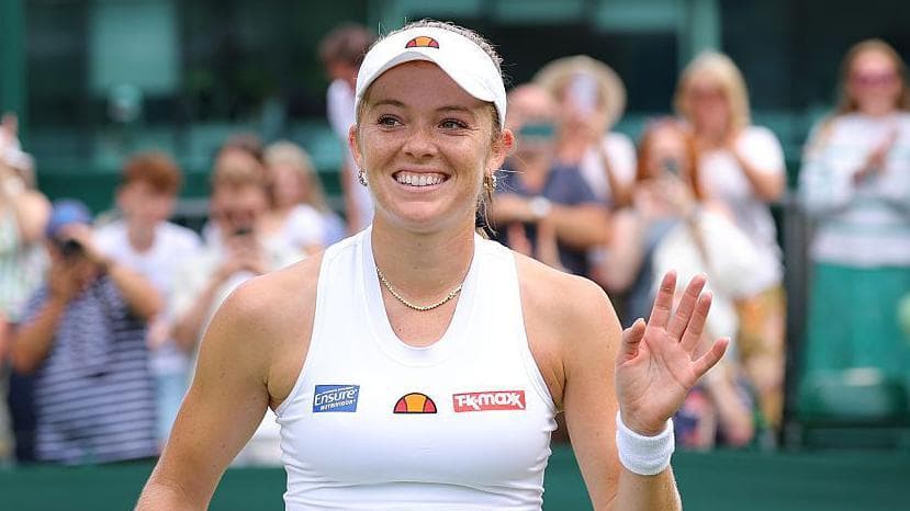 Swan reaches Wimbledon second round as Boulter falls to qualifier