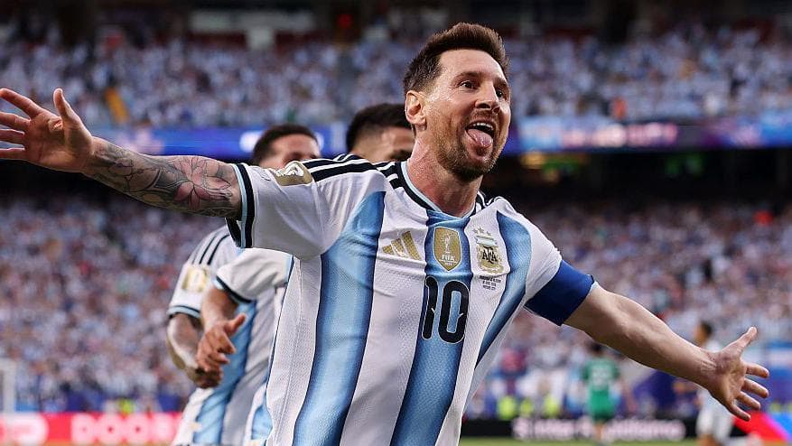 Messi hits historic hat-trick as Argentina opens World Cup title defense