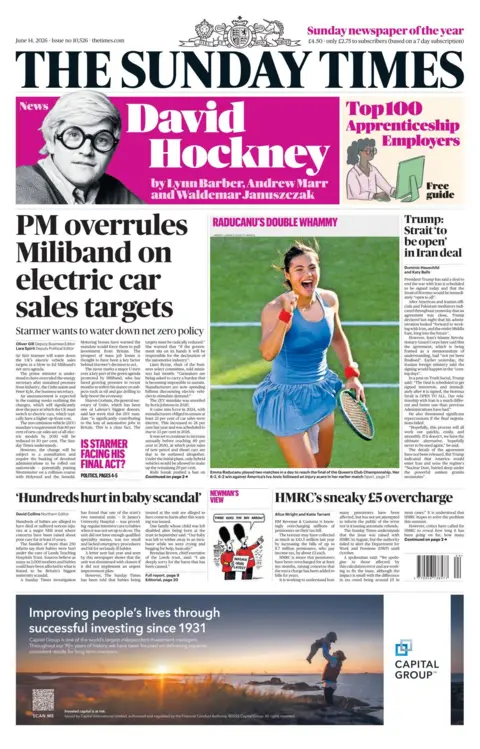 Starmer to water down UK electric vehicle sales targets, papers say