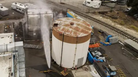 Orange County chemical leak eases as evacuation zone shrinks