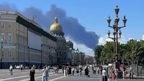 Ukrainian drones overshadow Putin’s St. Petersburg economic forum