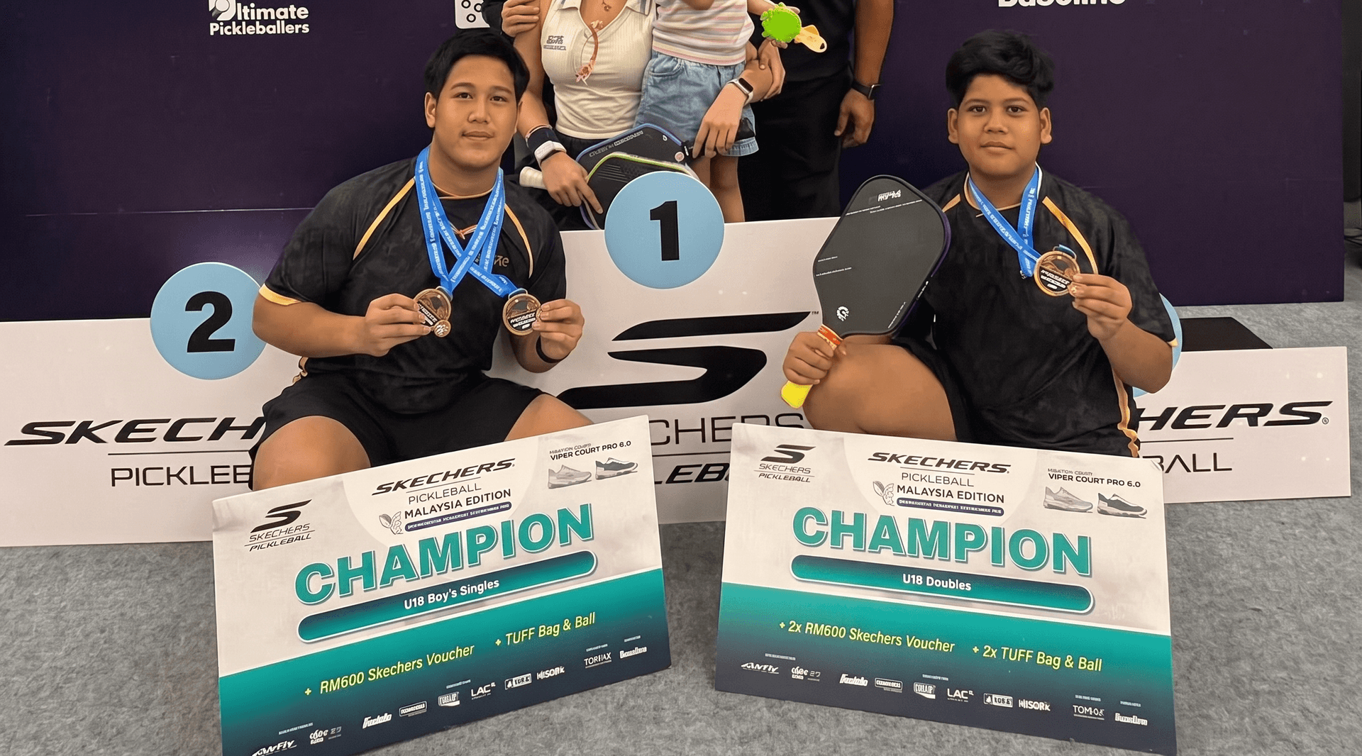 16-year-old and brother sweep new Junior division at Malaysia pickleball event