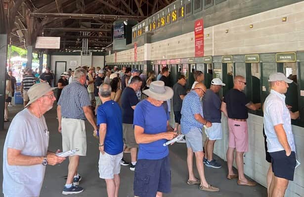 Belmont festival handle slips, but everyday bettors show gains