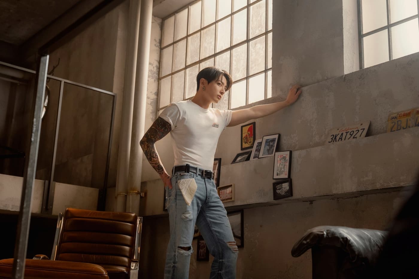 Jung Kook debuts biker-tinged Calvin Klein capsule with 20 pieces