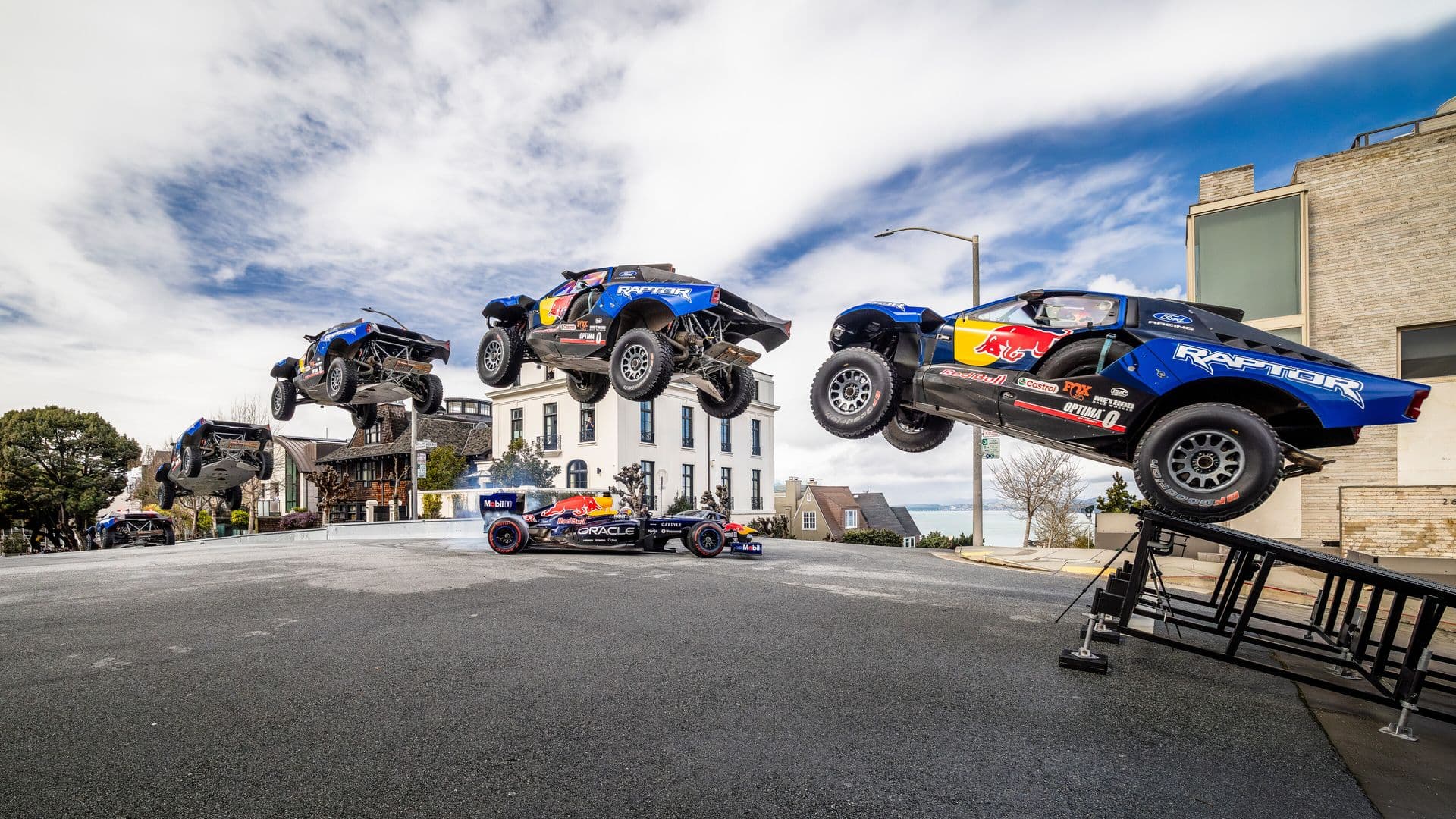 Red Bull Showrun Brings F1 Showcars and Ford Stunts to Marina Green