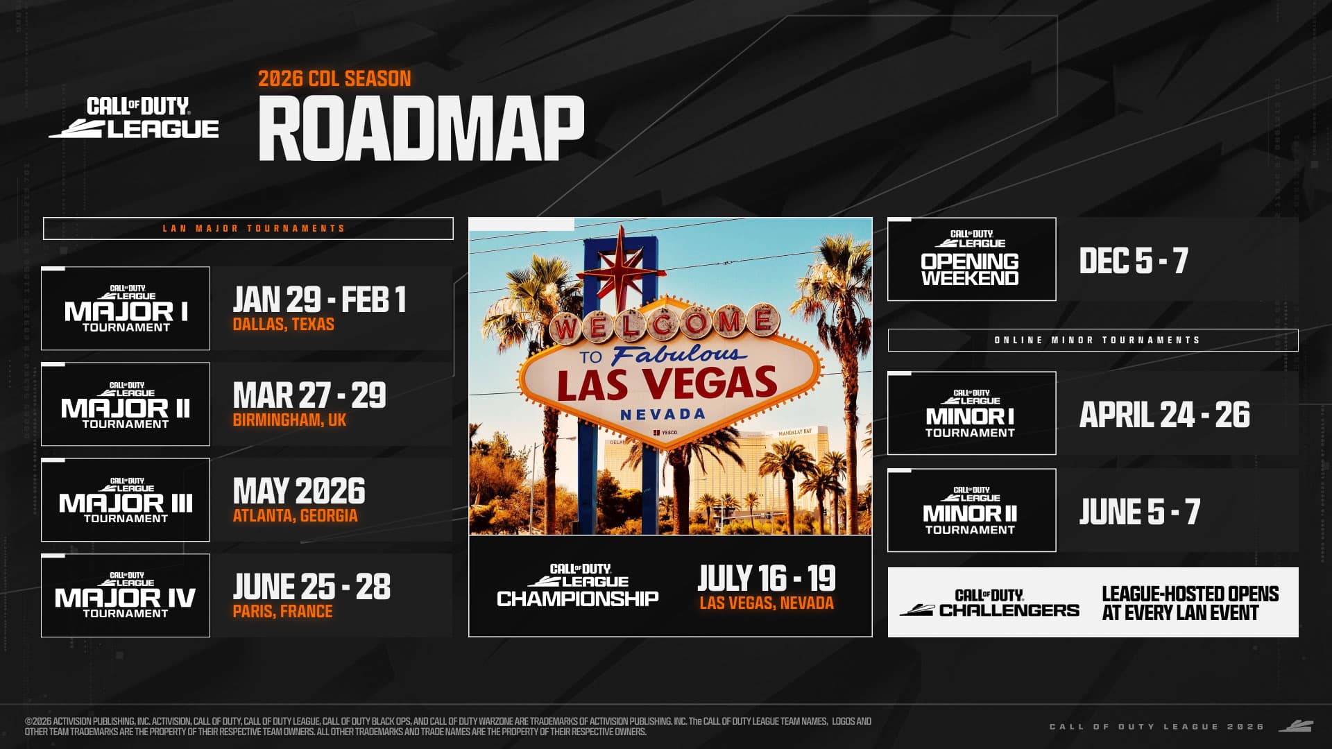 Call of Duty League unveils 2026 Black Ops 7 season schedule
