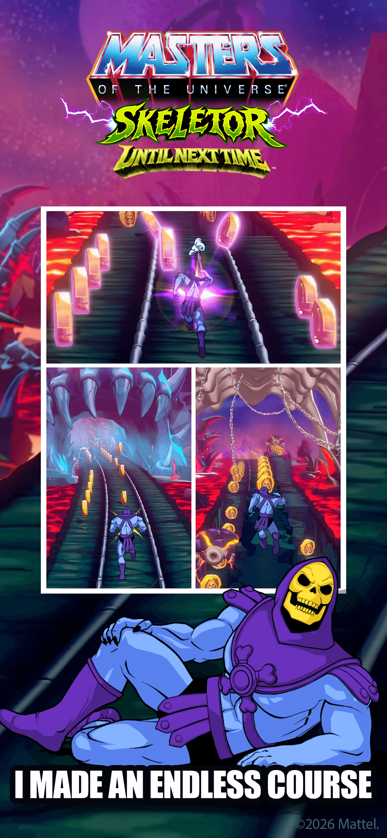 Mattel launches first self-published mobile game, Skeletor endless runner