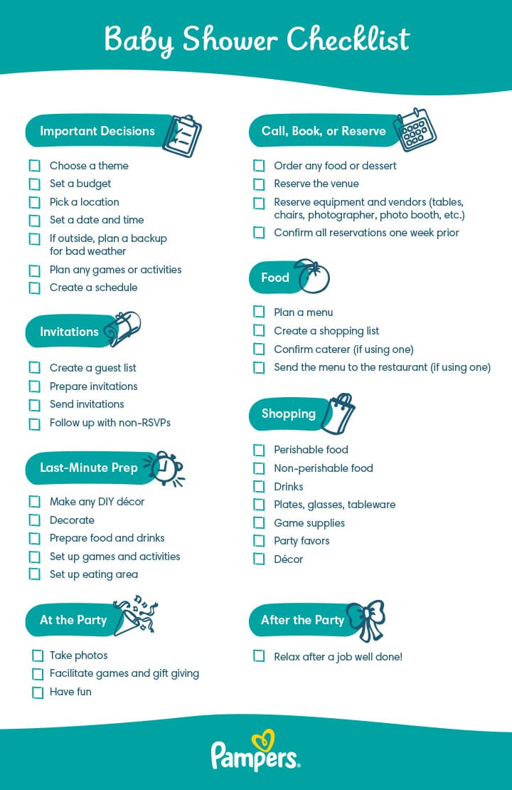 Pampers refreshes baby shower checklist for flexible, organized celebrations