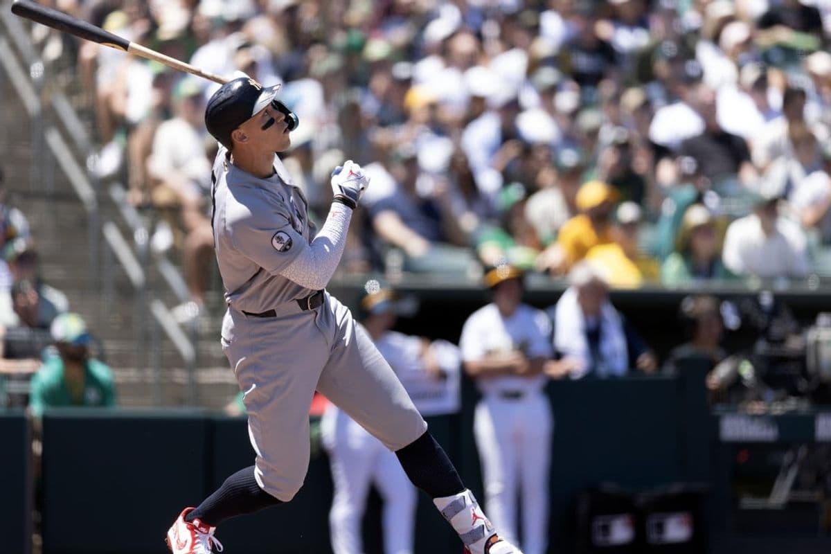 Yankees score 13 runs in third inning to beat Athletics 13-8