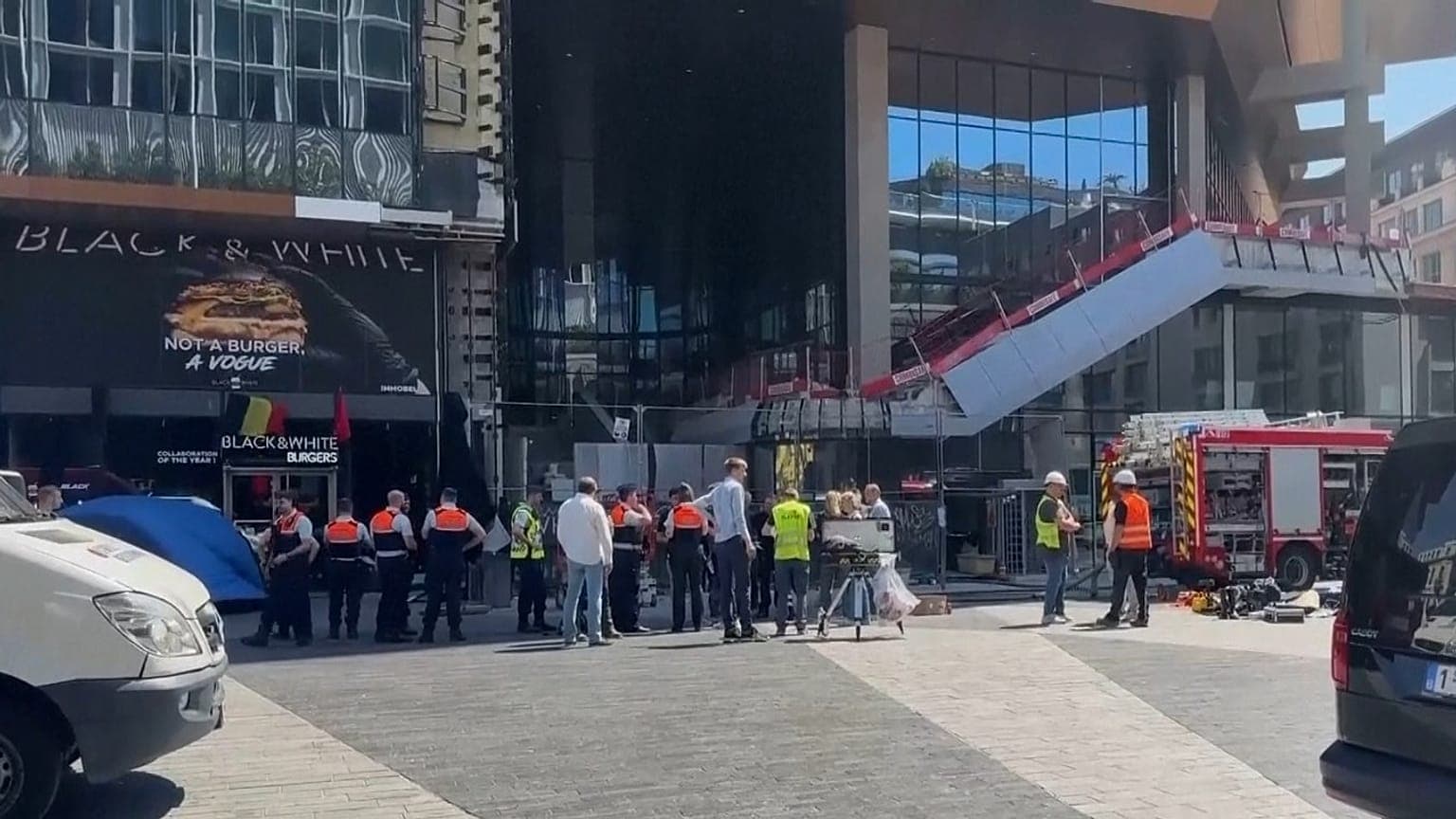 Six bodies found in elevator after fire at Brussels building