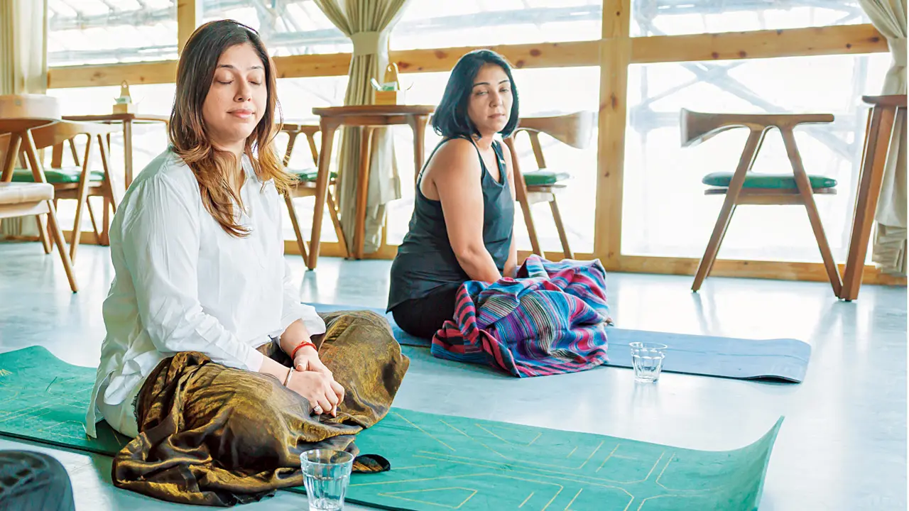 Shruti Seth and Aditi Malikk reunite for mindfulness event ahead of Yoga Day
