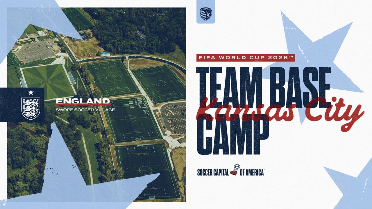 England picks Kansas City base camp for 2026 World Cup training