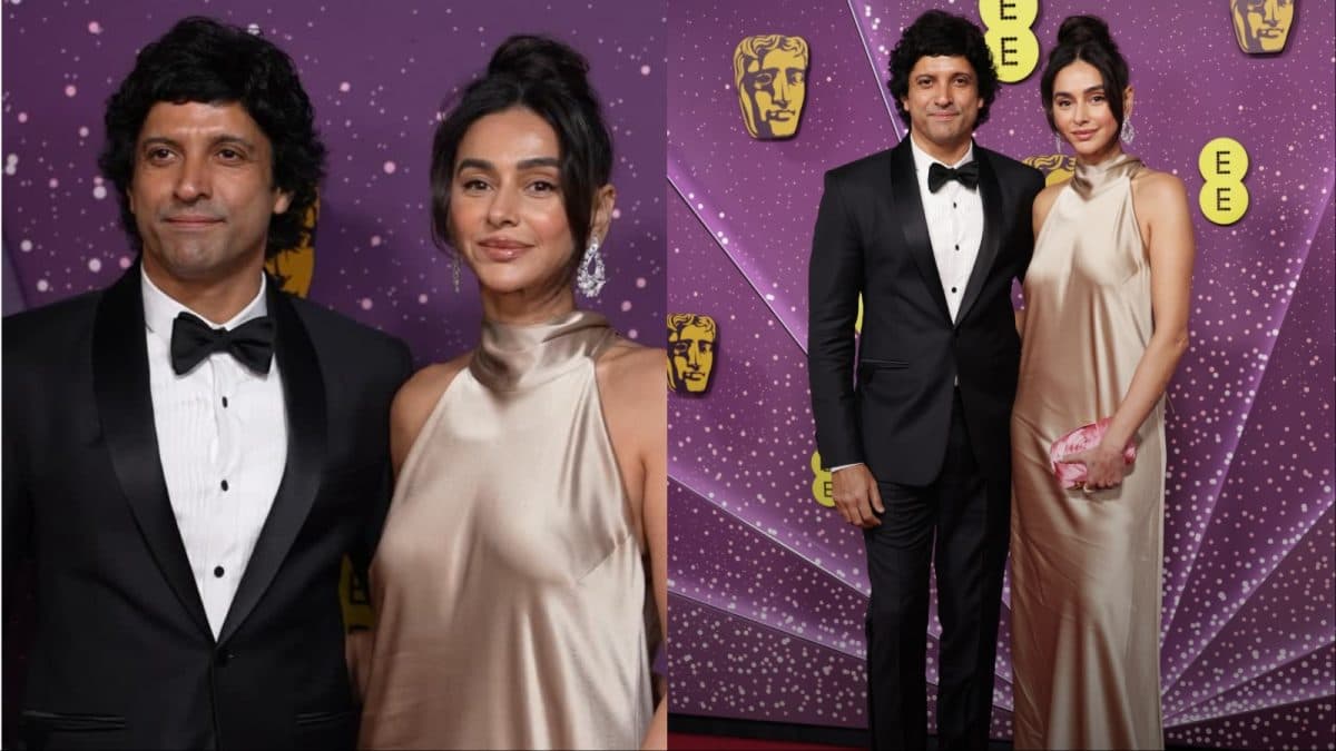 Farhan Akhtar and Shibani Dandekar Define Quiet-Luxury Couple Uniform at BAFTAs