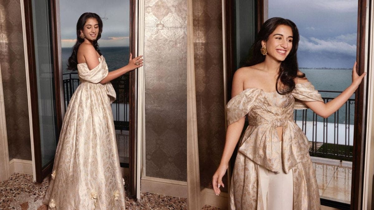 Radhika Ambani’s gold jewelry lights up Venice Biennale opening