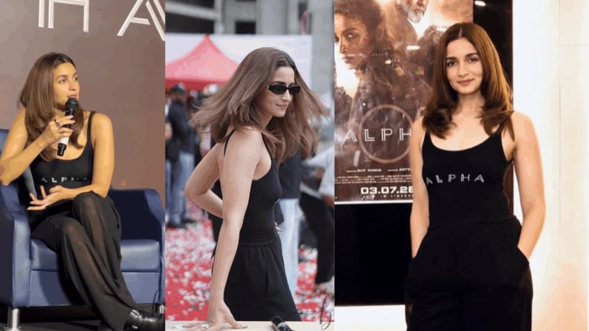 Alia Bhatt’s all-black Alpha look channels quiet luxury and utility dressing