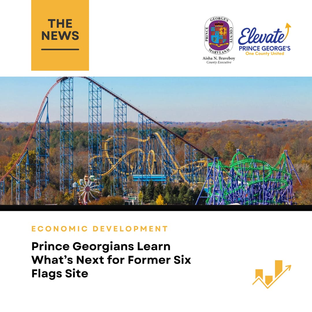 Prince George's County eyes year-round redevelopment of former Six Flags site