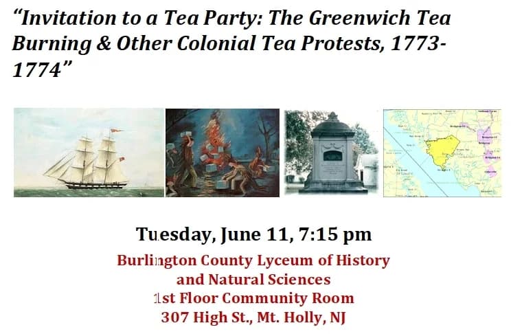Greenwich Tea Burning of 1774 Demonstrates Early Cumberland County Resolve