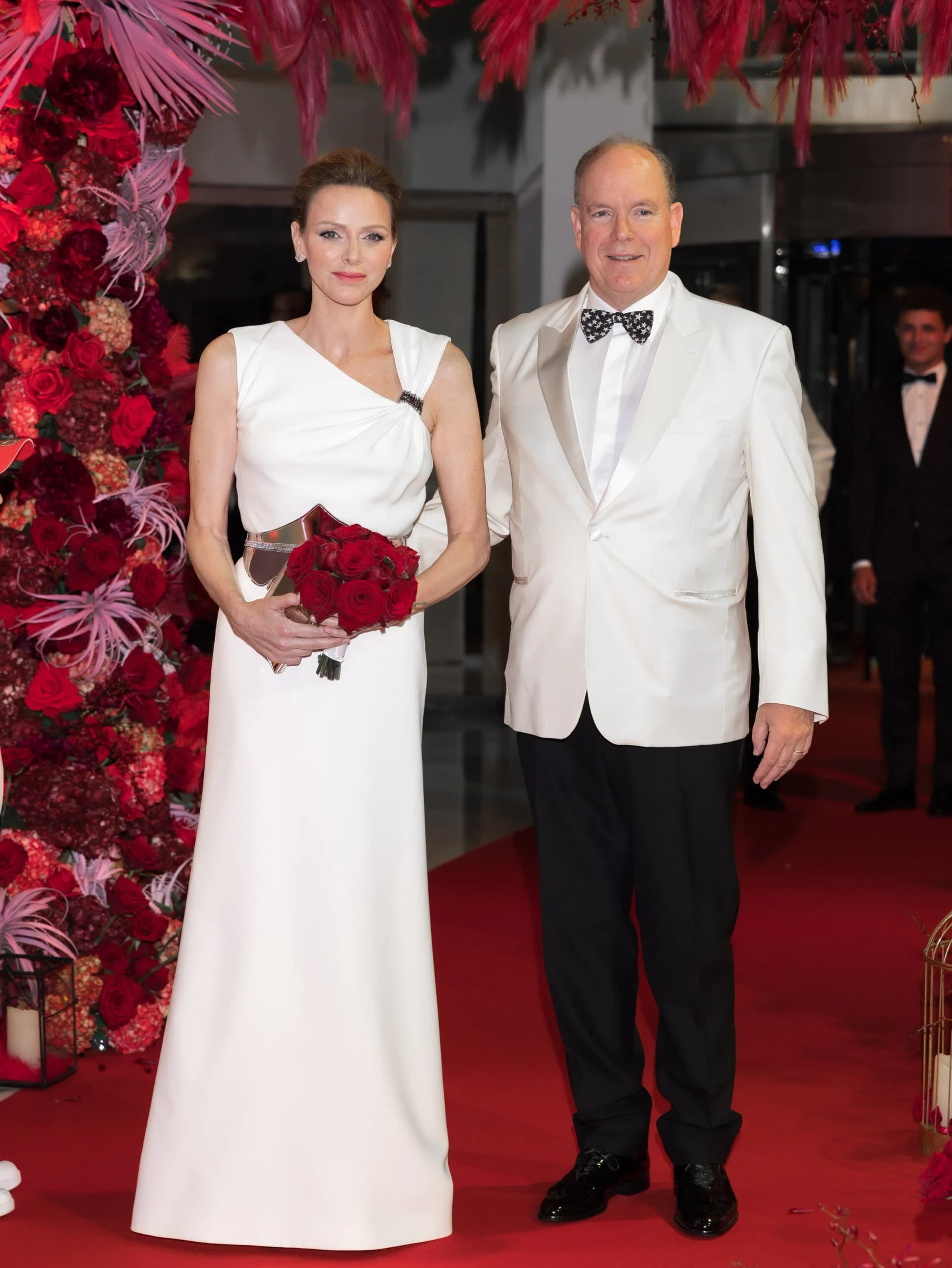 Princess Charlene wears £250,000 pear-cut engagement ring at Monaco E-Prix