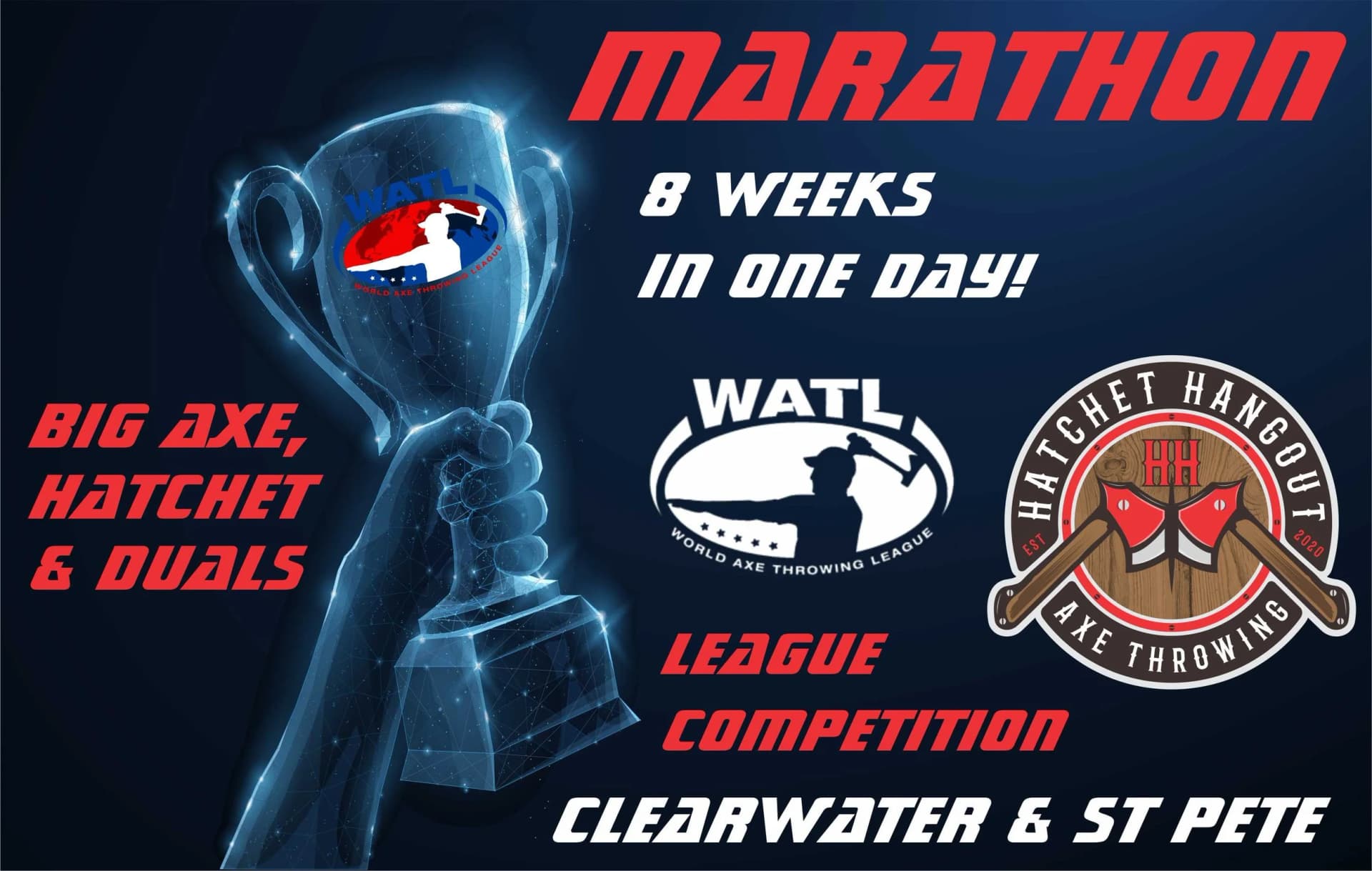Hatchet Hangout packs 8-week WATL season into one-day marathon league