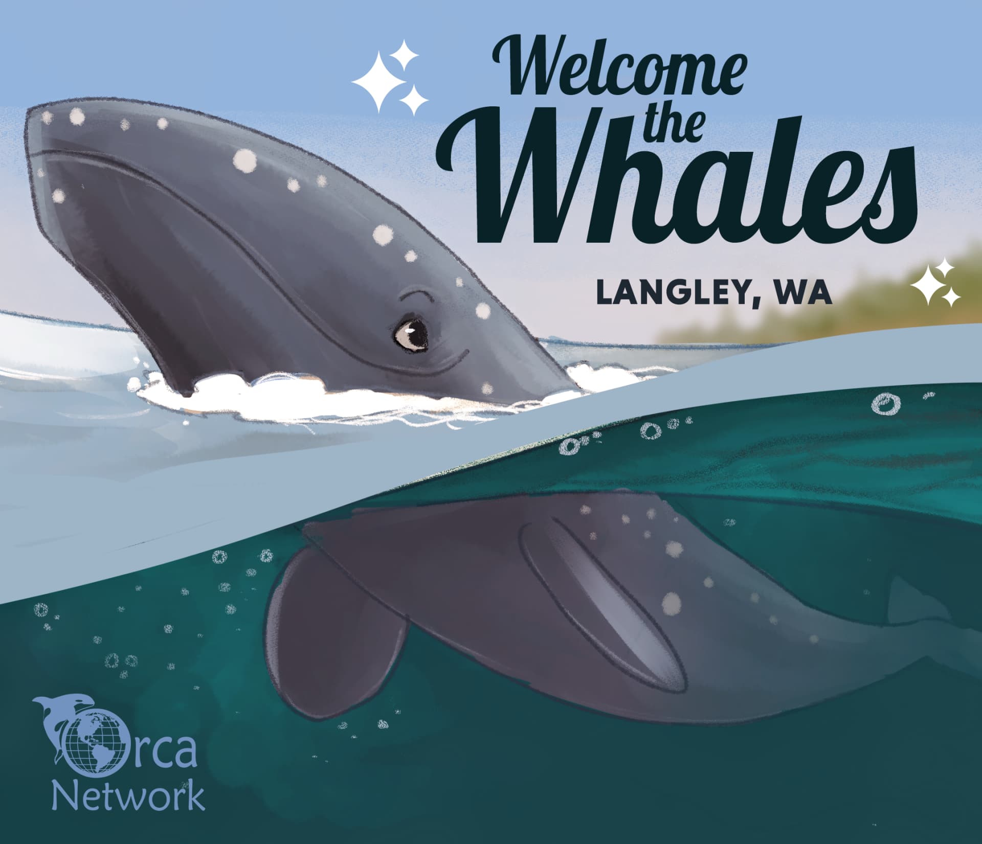 Langley welcomes gray whales with parade, ceremony and family events