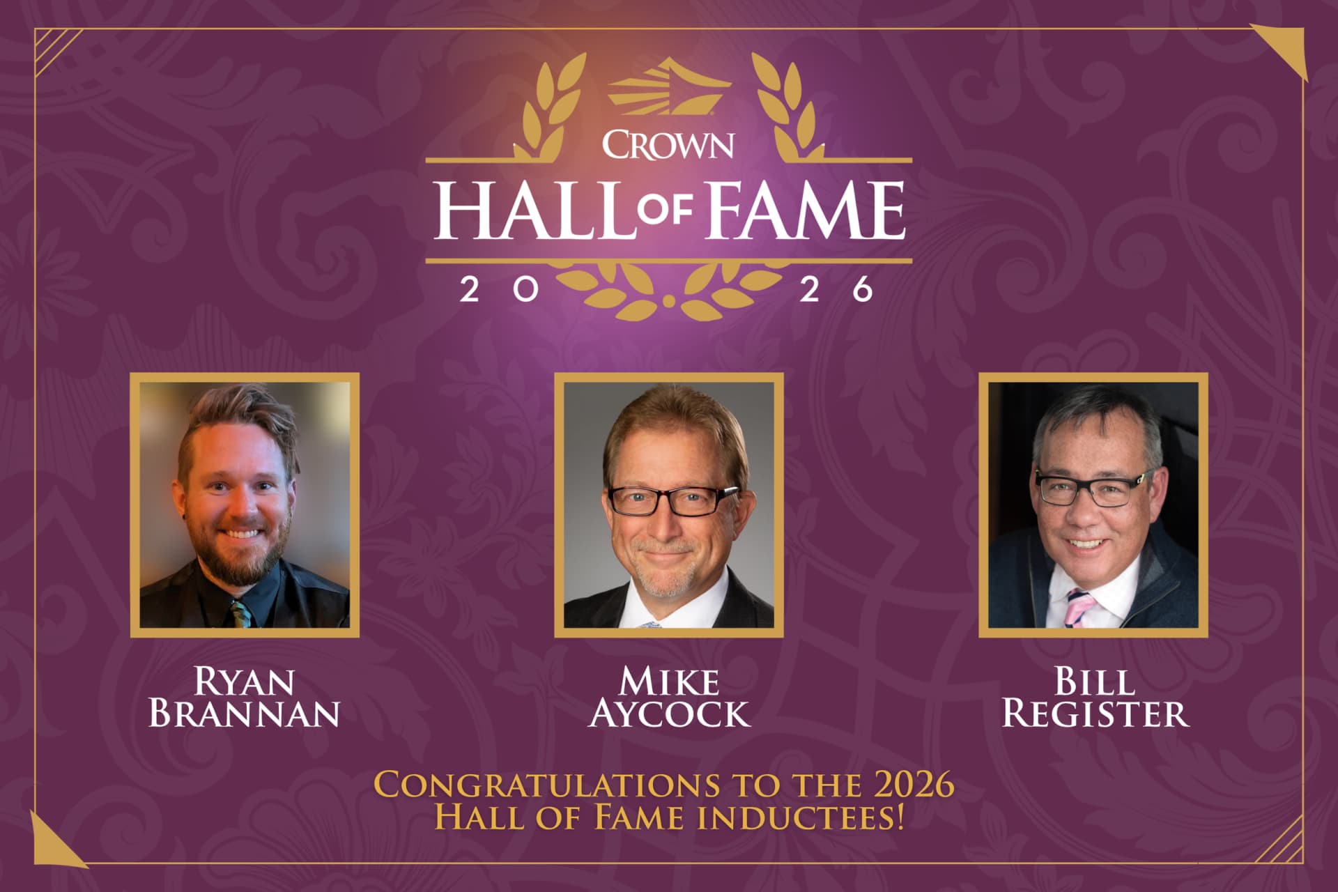 Carolina Crown names Brannan, Aycock and Register to Hall of Fame
