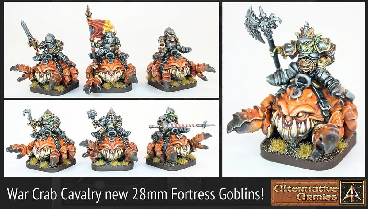 Alternative Armies March 2 post reveals releases, price rises, free 28mm Goblin