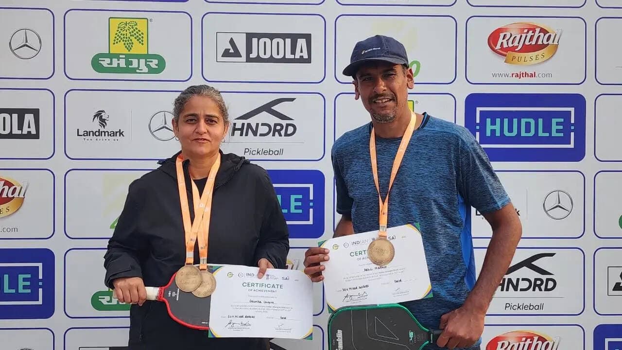 Gaurika Chopra with Akhil Mathur Completes 50+ Quadruple at Indian Masters