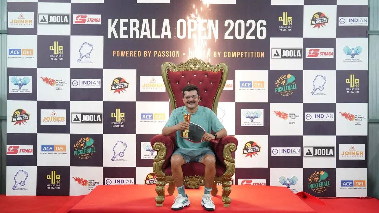 Nilesh Desai captures Kerala Open 2026 50-plus men’s singles title