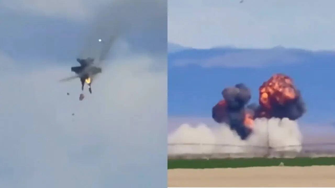 Two Navy fighter jets collide midair at Idaho air show, crews safe