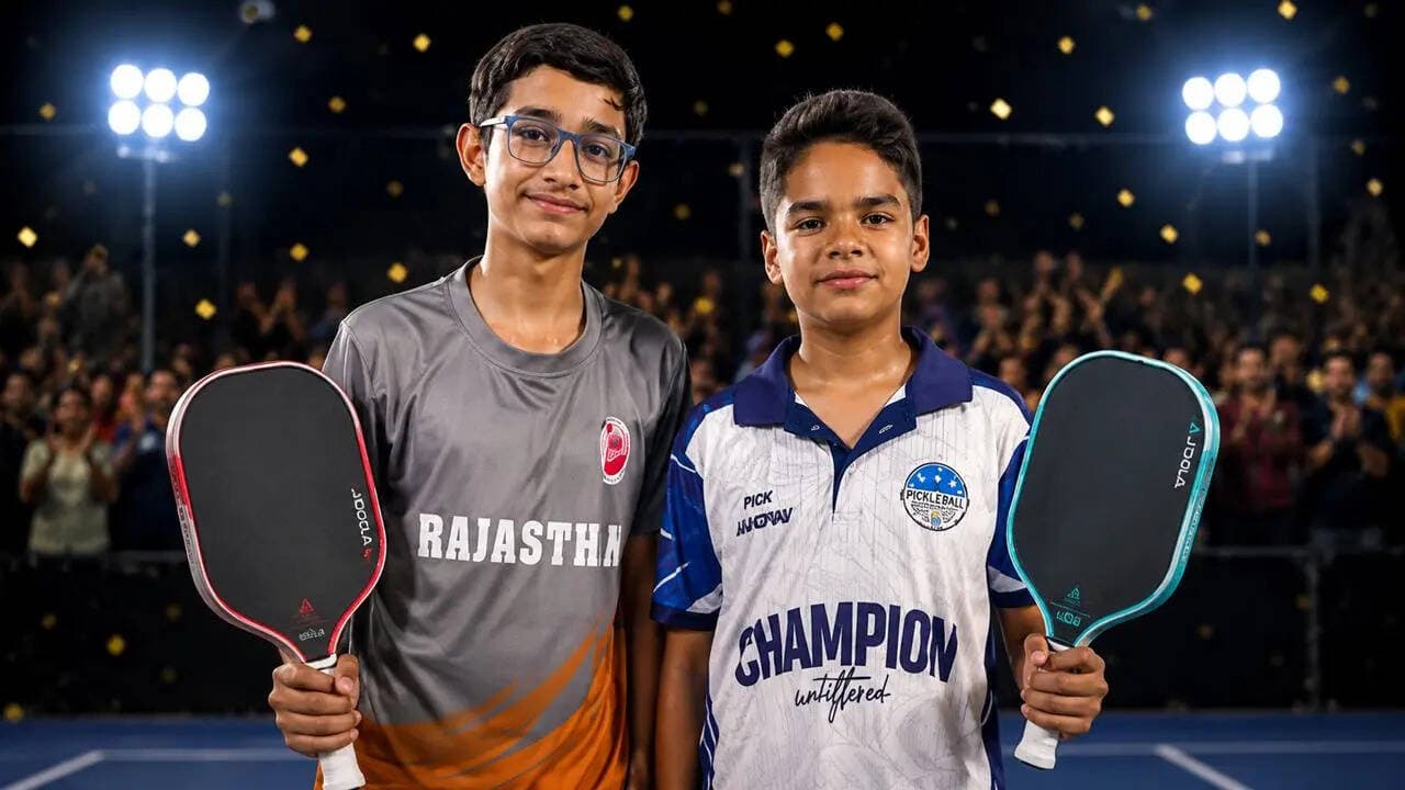 Bhavya and Miheet Dhaneja win Under-14 doubles title at Pickle Up 4.0