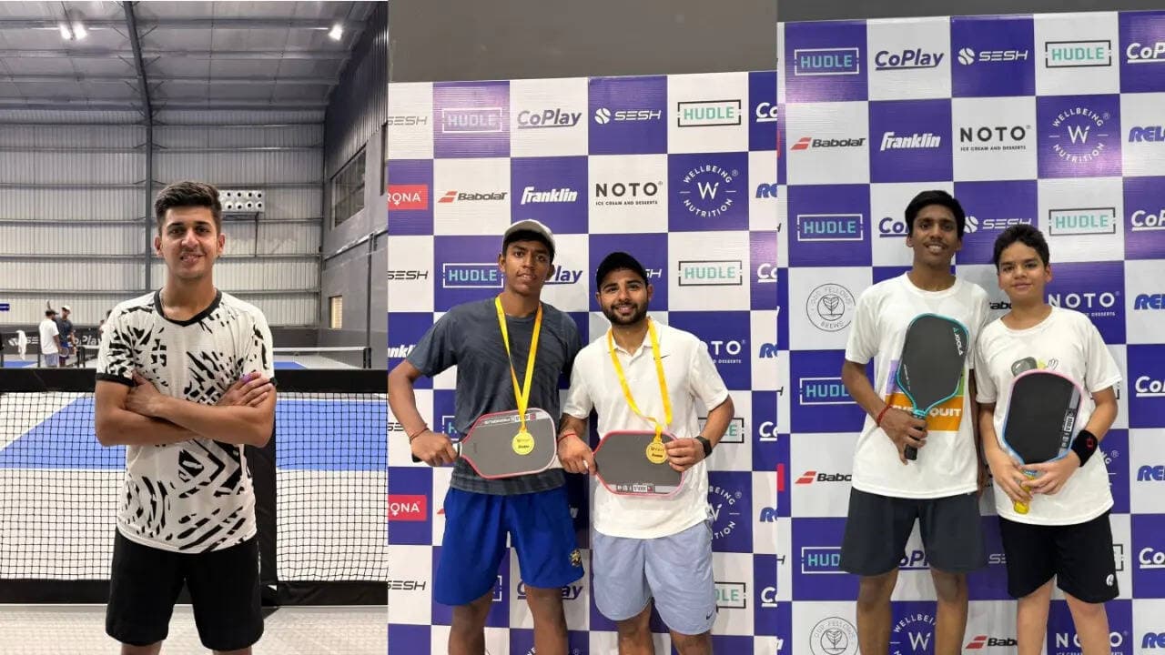 Om Pawar sweeps singles and doubles titles at Gurugram PWR 100