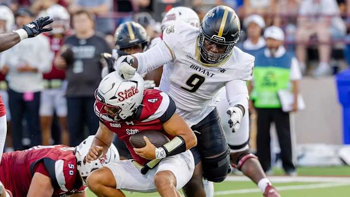 Bryant's Michael Otty Dominates CAA With 17 TFLs, 16 Sacks