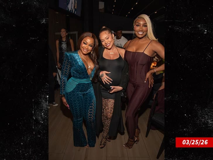 Latto and 21 Savage celebrate star-studded baby shower as photos go viral