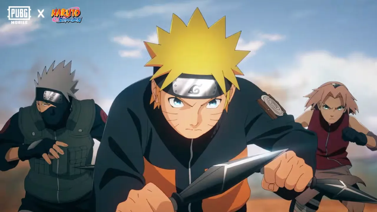 PUBG Mobile teases Naruto Shippuden crossover with Studio Pierrot animation