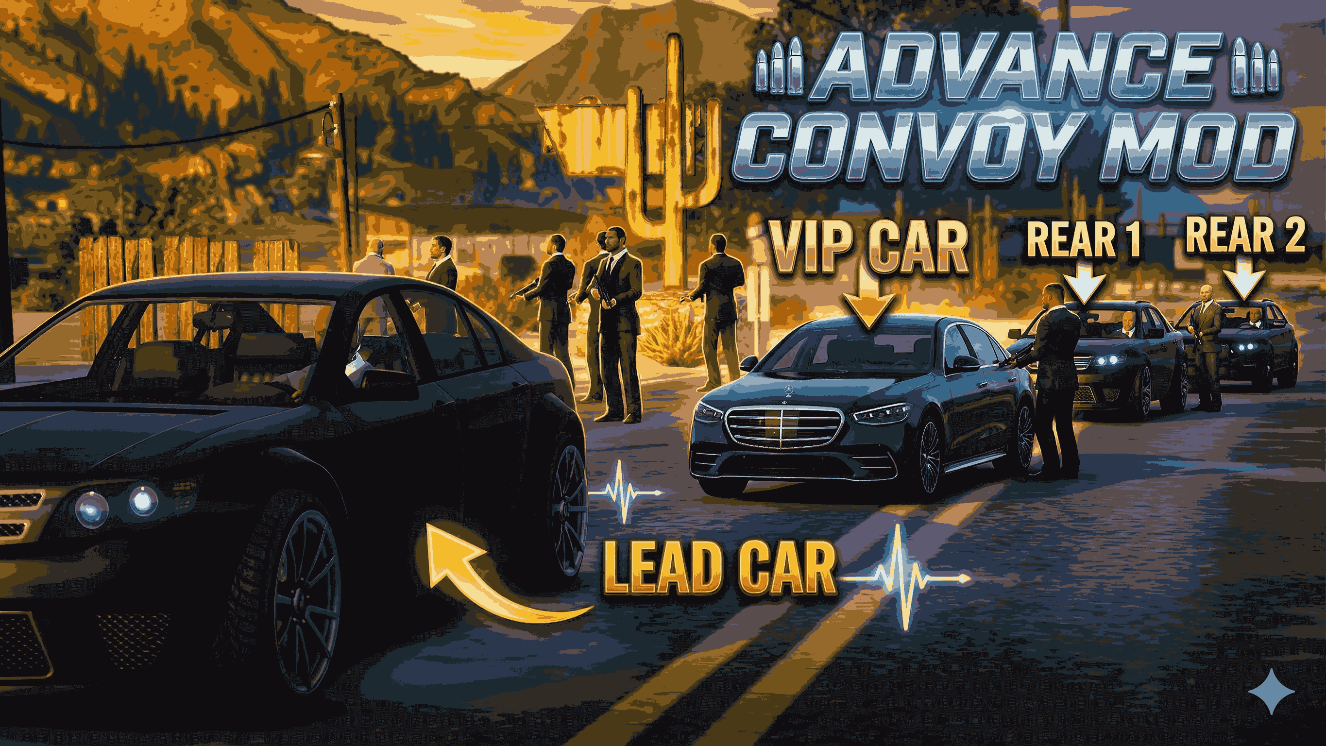 Advance Convoy Mod Gives GTA Motorcades a Real Lead Vehicle