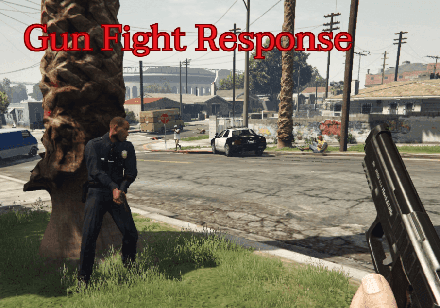 Gun Fight Response mod adds 911 calls and police reaction to GTA V gunfire