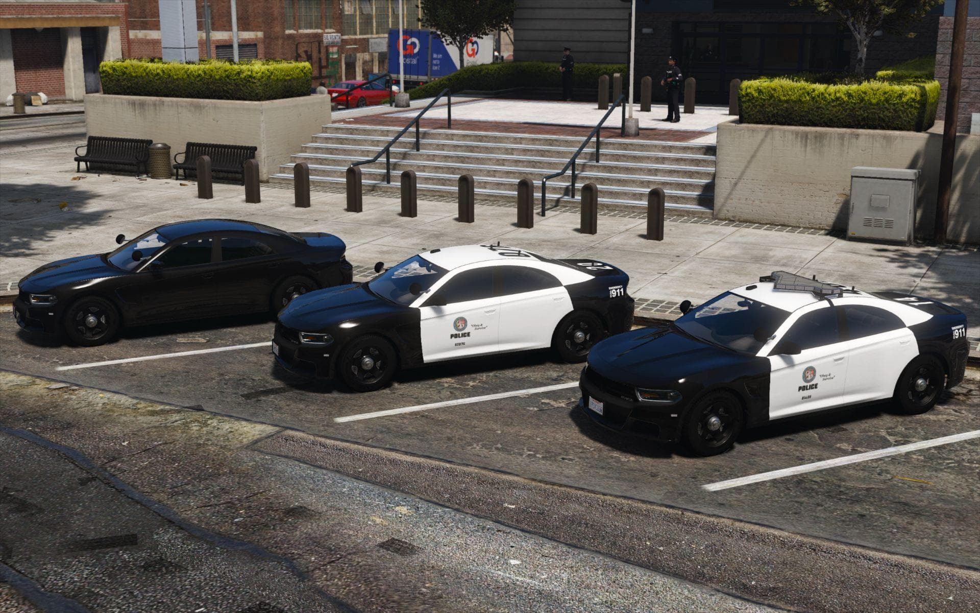 LSPD Bravado Buffalo SX Pack (Add-On) appears on GTA5-Mods to match GTA Online's new police theme (uploaded 2026-04-09)