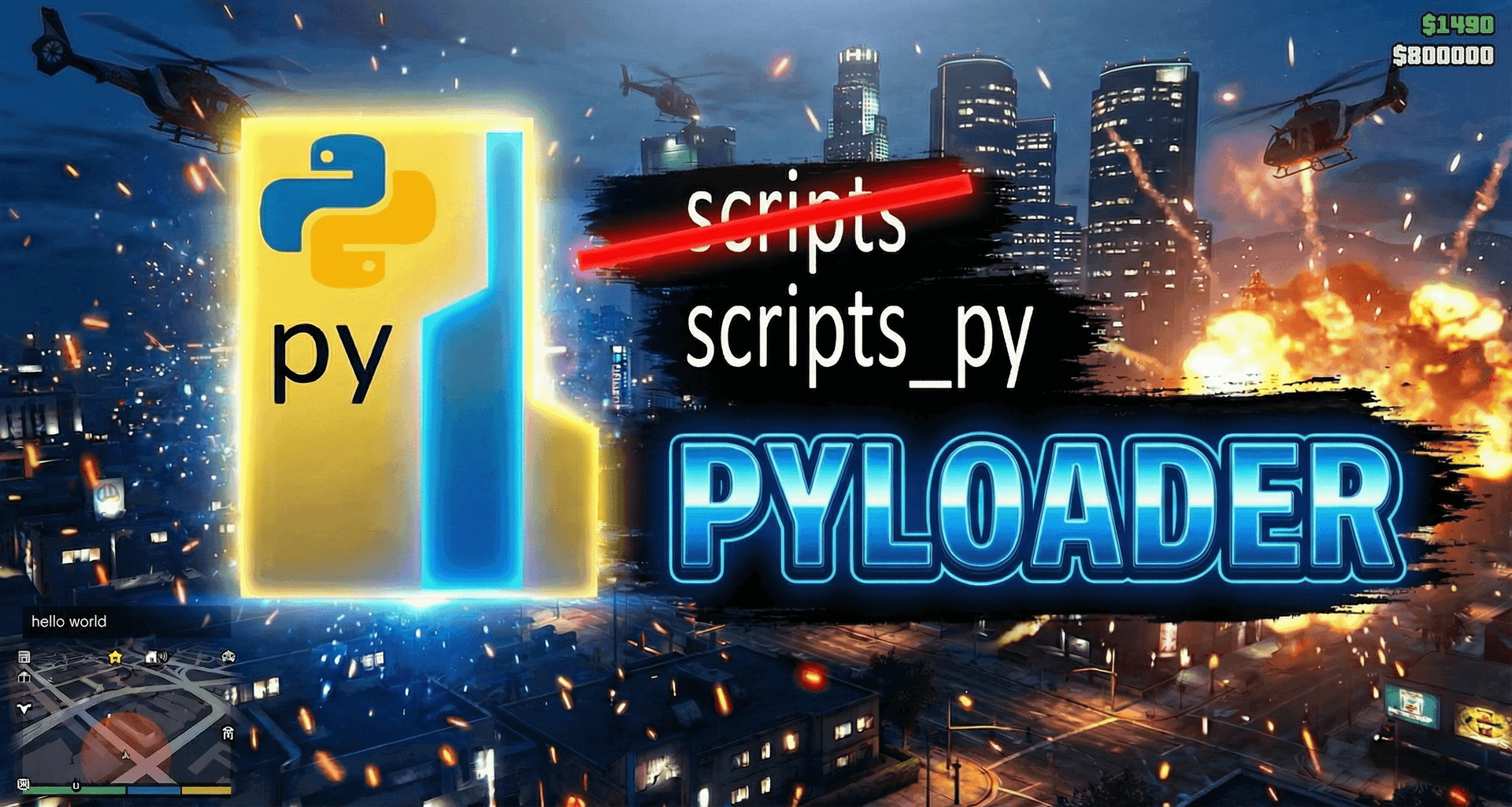 pyloader 0.6 drops ScriptHookVDotNet, adds standalone Python for GTA V