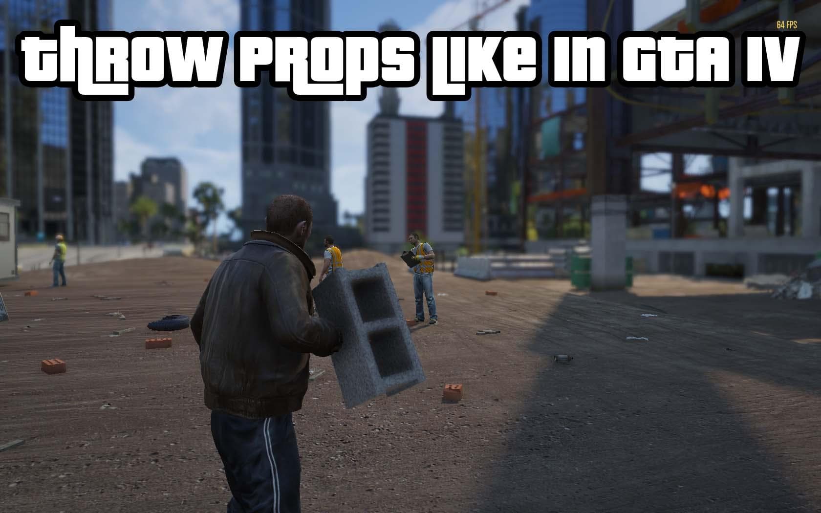 GTA V mod restores GTA IV prop throwing in Los Santos
