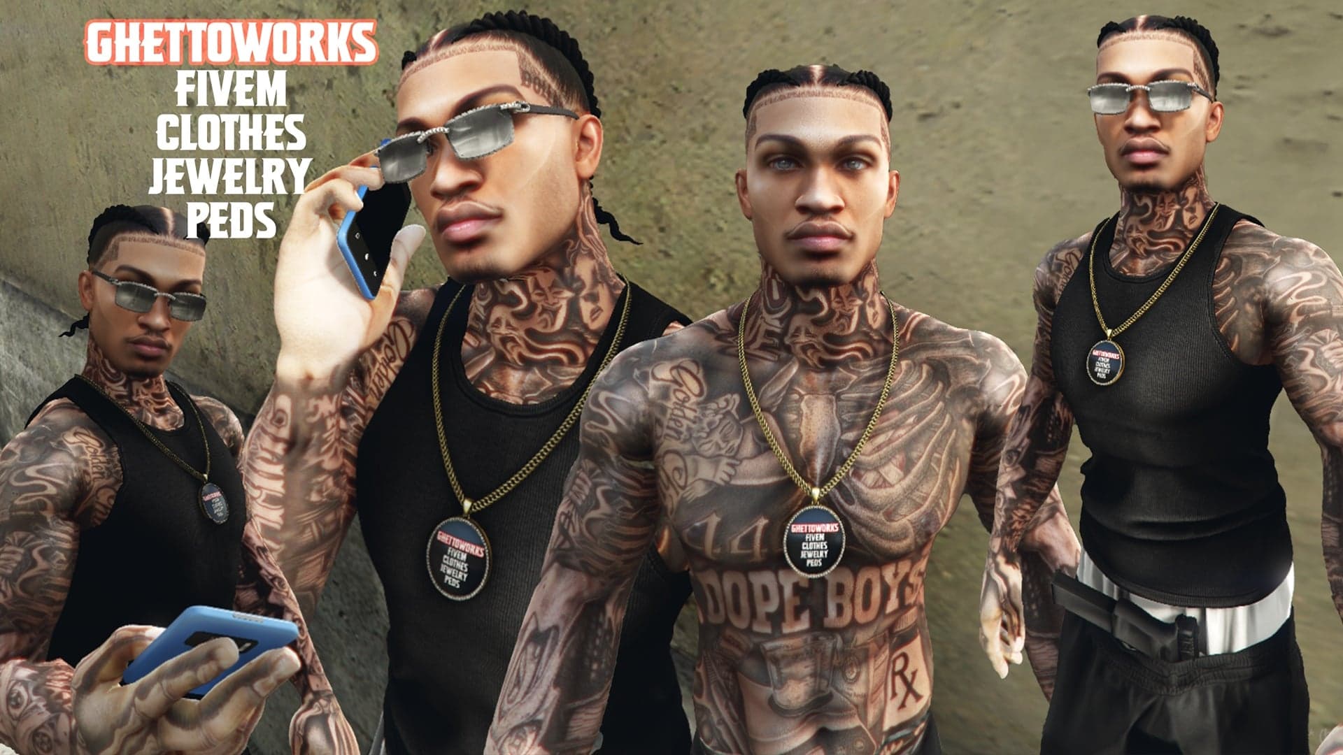 GTA V Trapper add-on ped adds rigged character for roleplay scenes