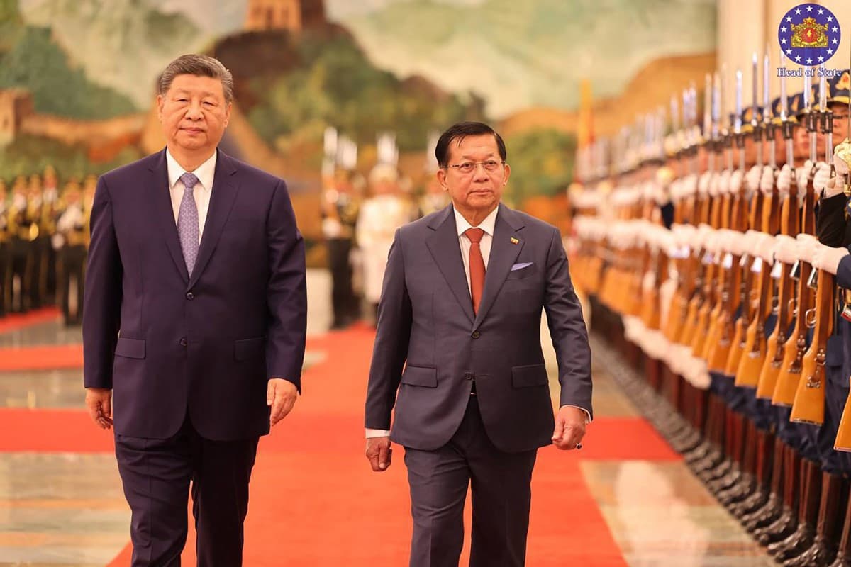 Xi backs Myanmar leader in Beijing as ties deepen