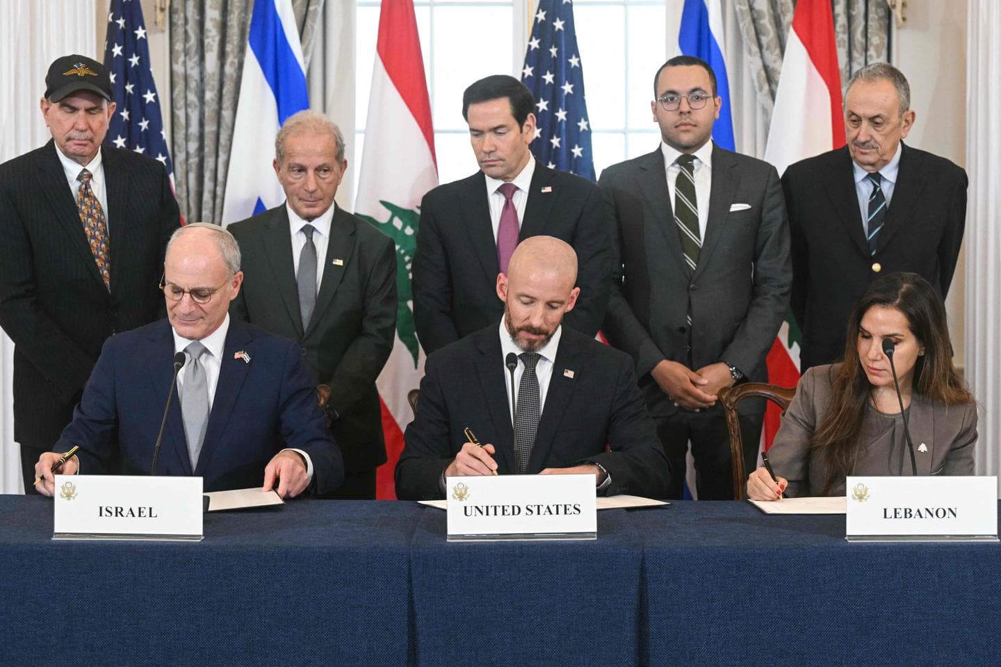U.S.-brokered Israel-Lebanon deal ties withdrawal to Hezbollah disarmament