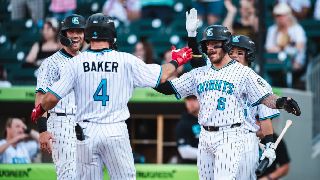 Charlotte pounds Rochester 10-2 behind 17-hit attack, Dru Baker stars