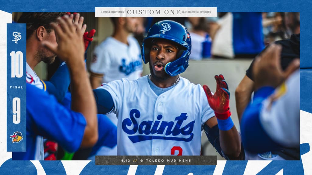 Saints survive 19-hit barrage, edge Mud Hens 10-9