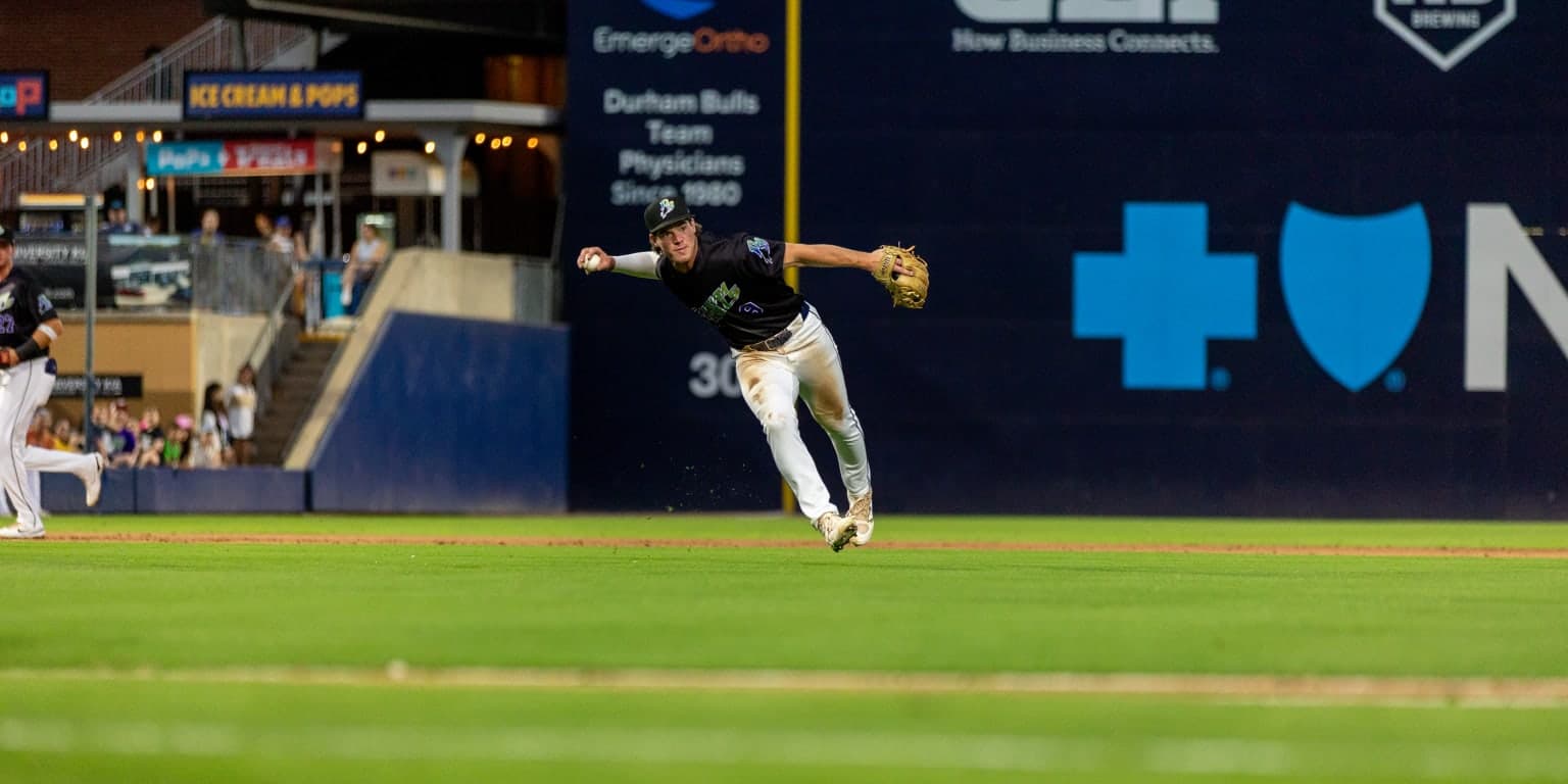Heasley sparks Bulls, Durham shuts out Sounds in rain-shortened win