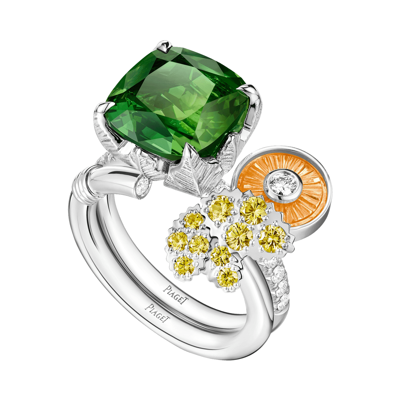 Playful colored stones and bolder settings shape 2026 engagement rings