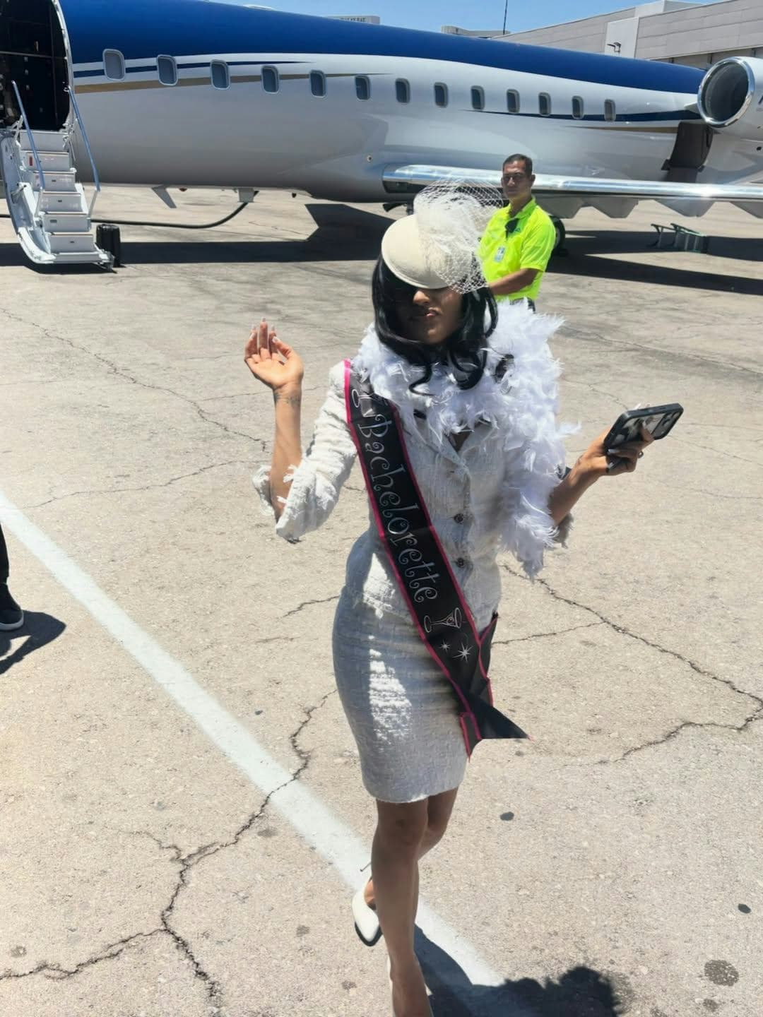 Gabbriette turns her Vegas bachelorette into a vintage Chanel bridal moment