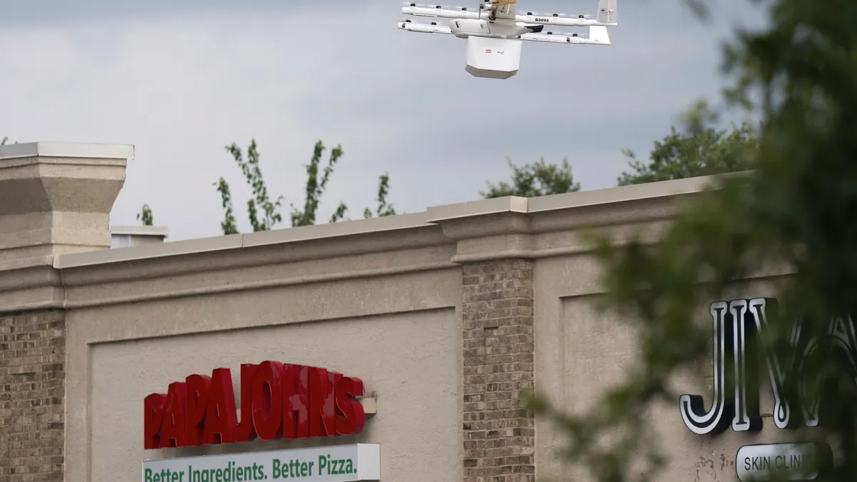 Papa Johns tests drone delivery as AI ordering expands