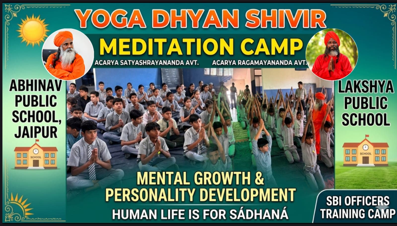 Ananda Marga brings yoga and meditation programs to Jaipur schools