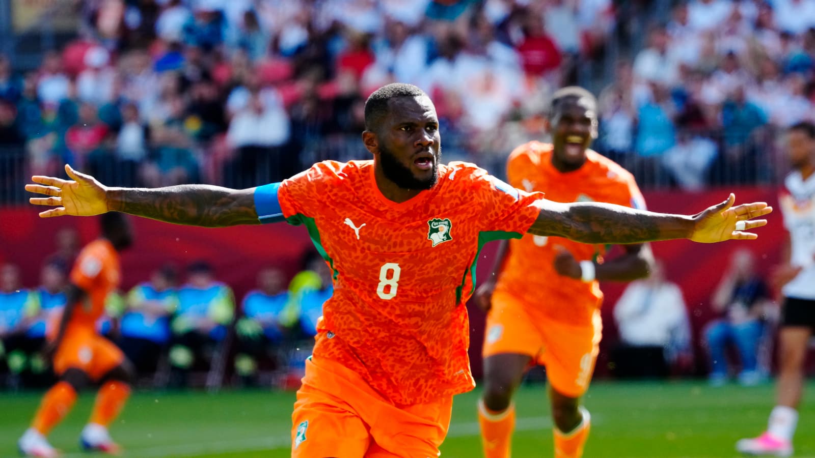 Kessié puts Ivory Coast ahead against Germany in Group E clash